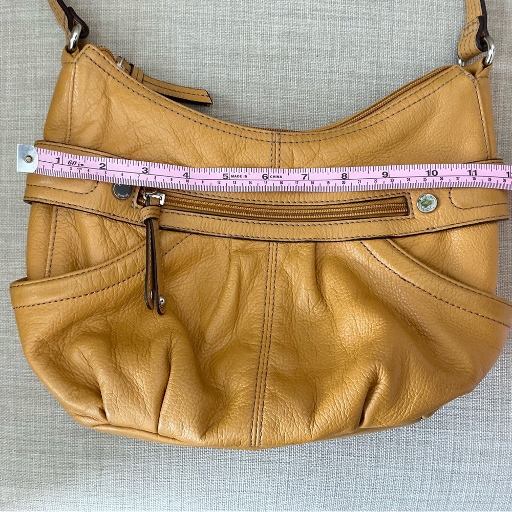 Tignanello Mustard Leather Shoulder Bag - Picture 8 of 10